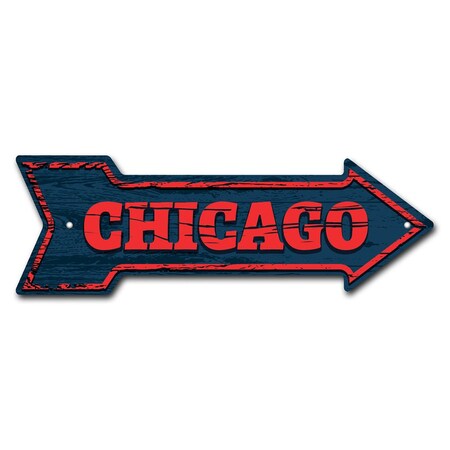 Chicago Arrow Sign Funny Home Decor 36in Wide